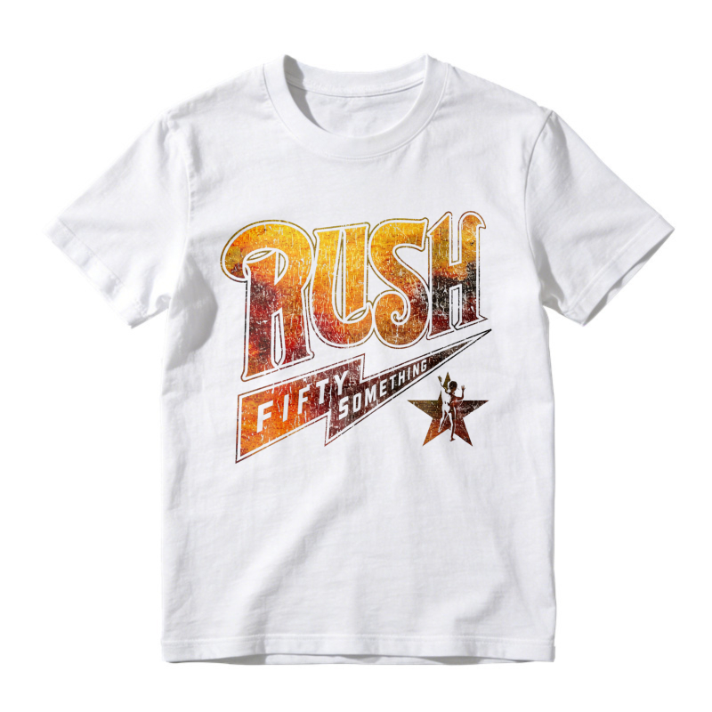 Rush Band Fifty Something Tour Vintage Retro Graphic T-shirt