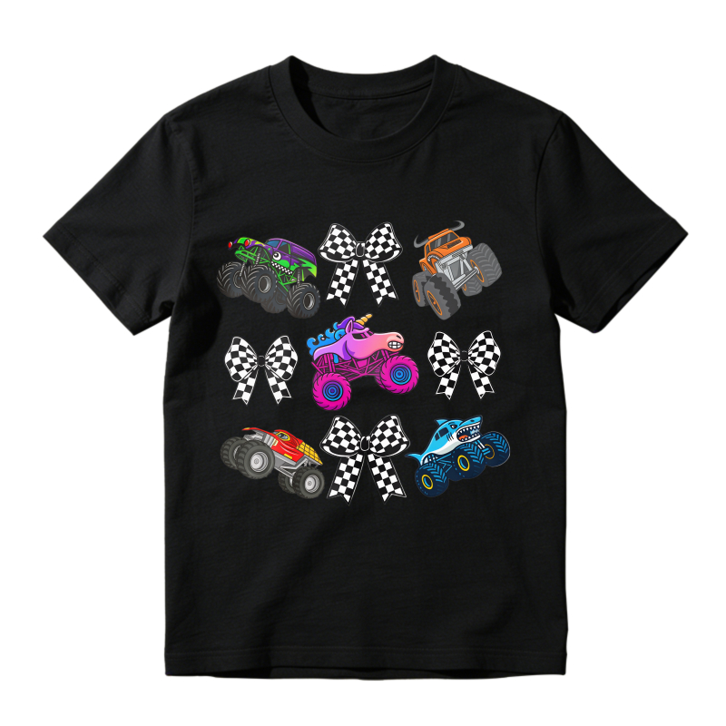 Monster Truck Racing Pattern T-shirt