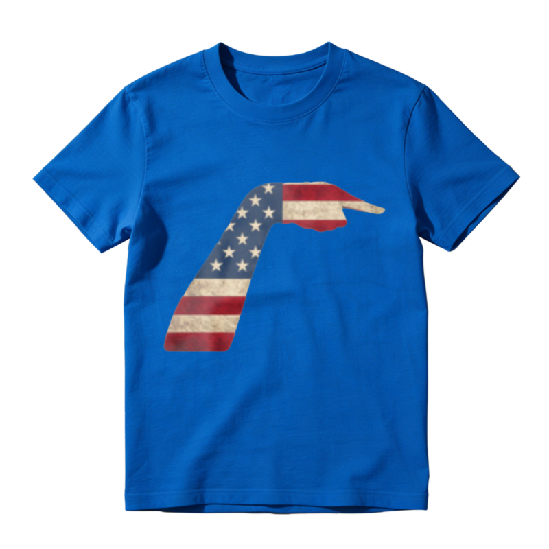 American Flag Hand Pointing Right Graphic Unisex Classic T-shirt