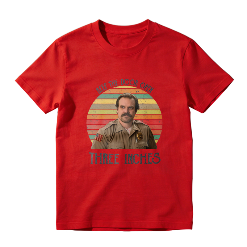 Keep The Door Open Three Inches Retro Vintage Style Unisex Classic T-shirt
