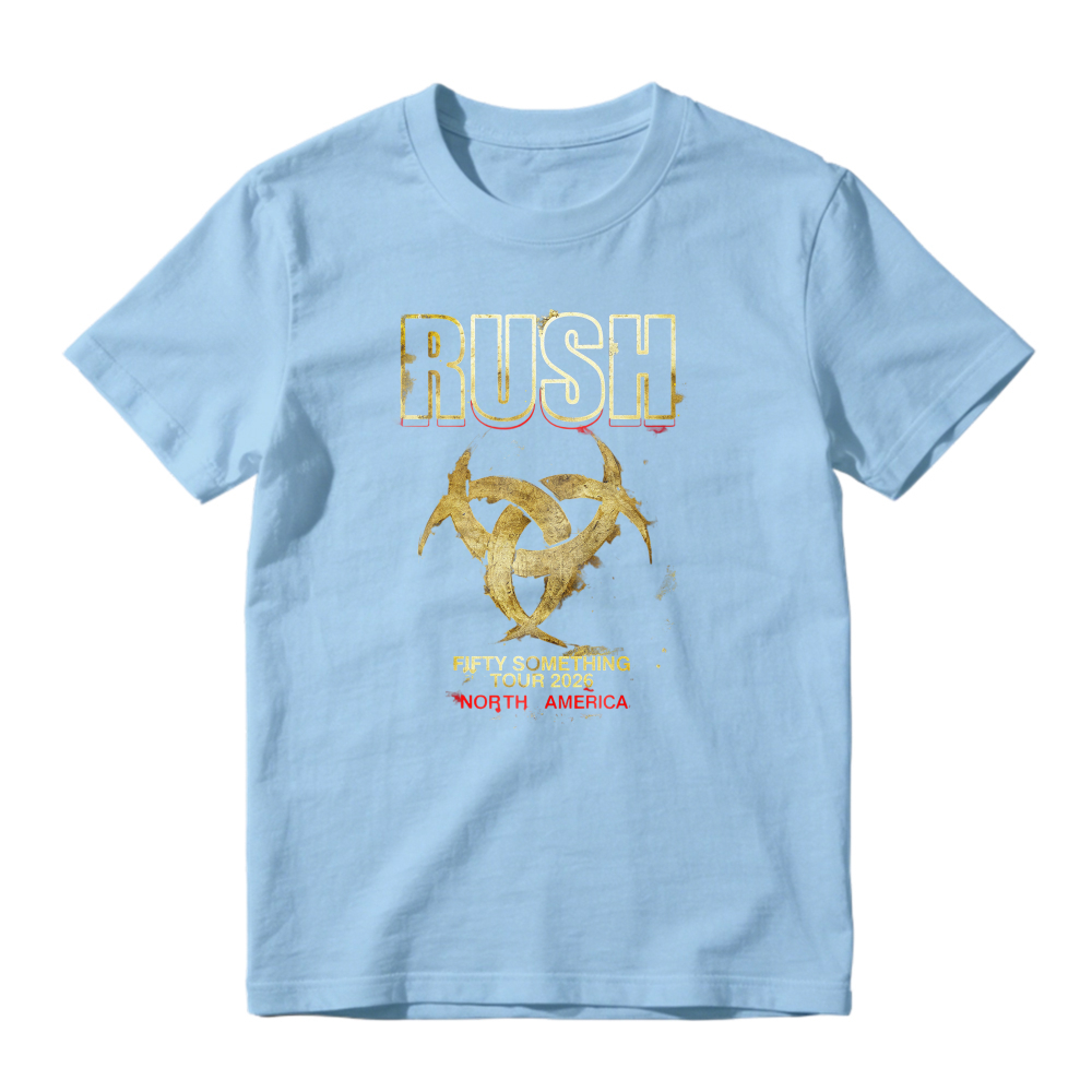 Rush Fifty Something Tour 2015 North America Band Logo Graphic T-shirt