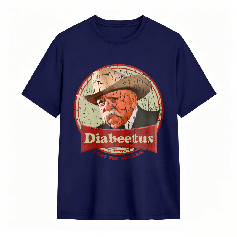 Dorawear™ Diabeetus I Got The Sugars Man With Hat And Mustache Design Unisex Classic T-shirt