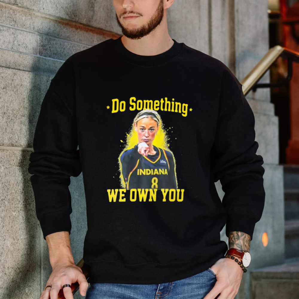 Do Something Indiana 8 We Own You Basketball Player Graphic Sweatshirt