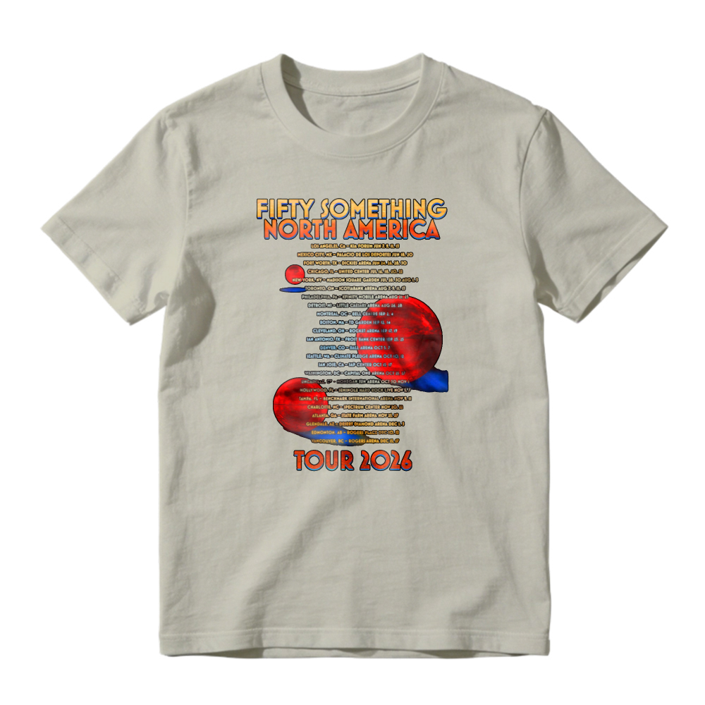 Fifty Something North America Tour 2026 Concert Dates Graphic T-shirt