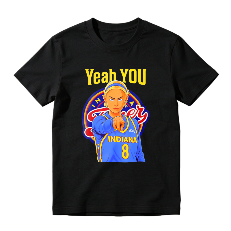 Yeah You Indiana Number 8 Basketball Player Pointing Finger Graphic T-shirt