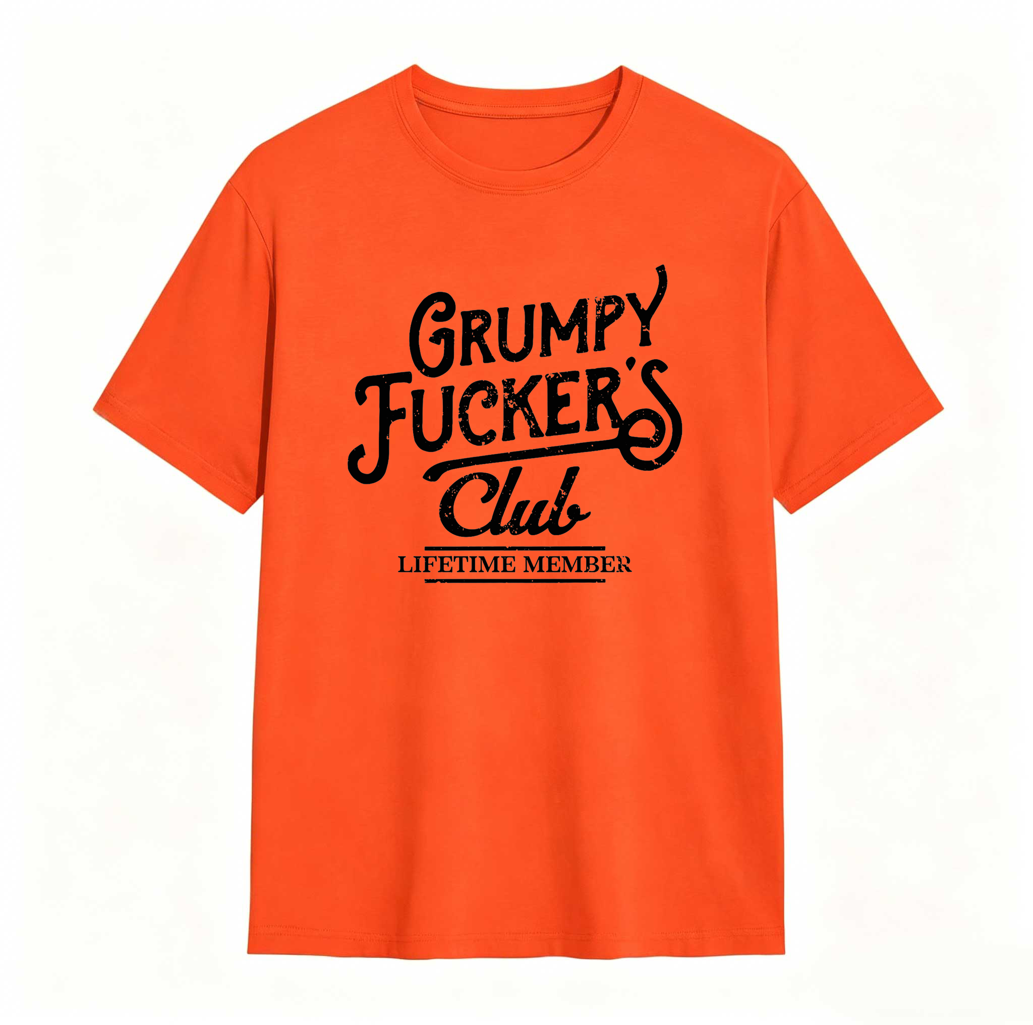 Dorawear™  Mens Funny T Shirts Grumpy F*ckers Club Sarcastic Graphic Novelty Tee For Men Mens Funny T Shirts Cool Vintage Fashion T-Shirt