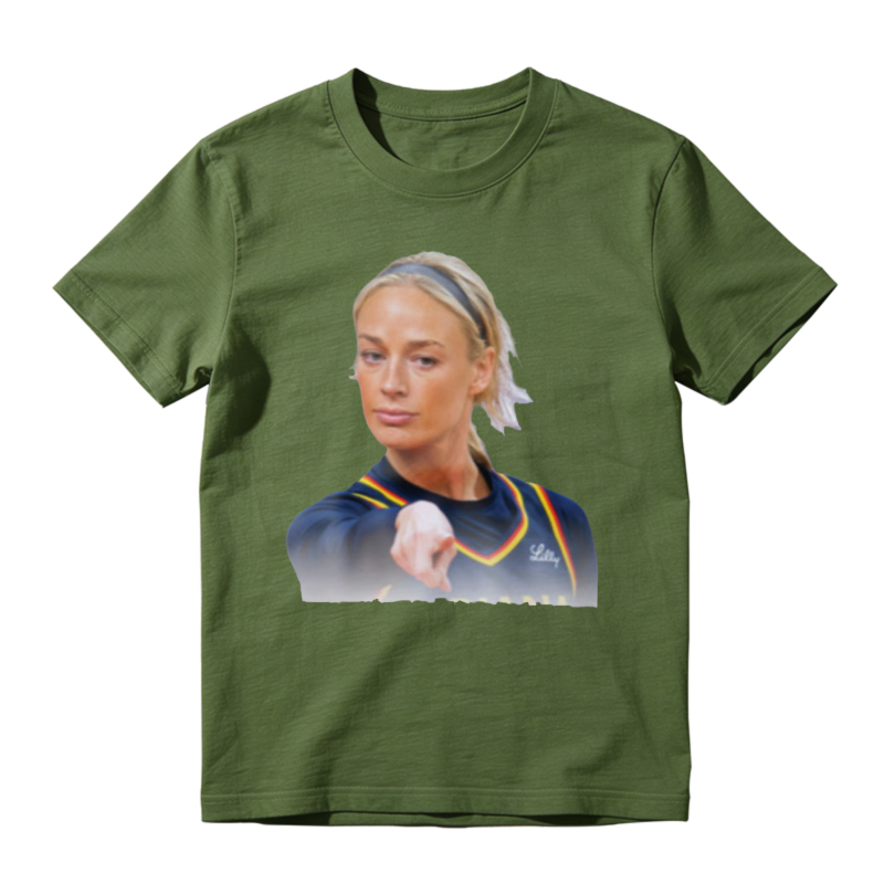 Blonde Woman Pointing Finger Graphic Unisex Classic T-shirt