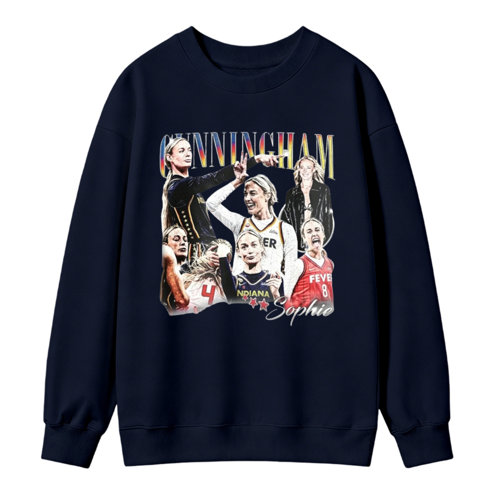 Cunningham Sophie Basketball Player Collage Art Sweatshirt