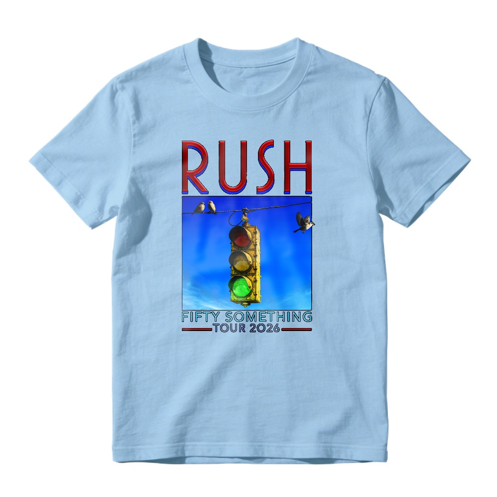 Rush Fifty Something Tour 2026 Traffic Light Graphic T-shirt