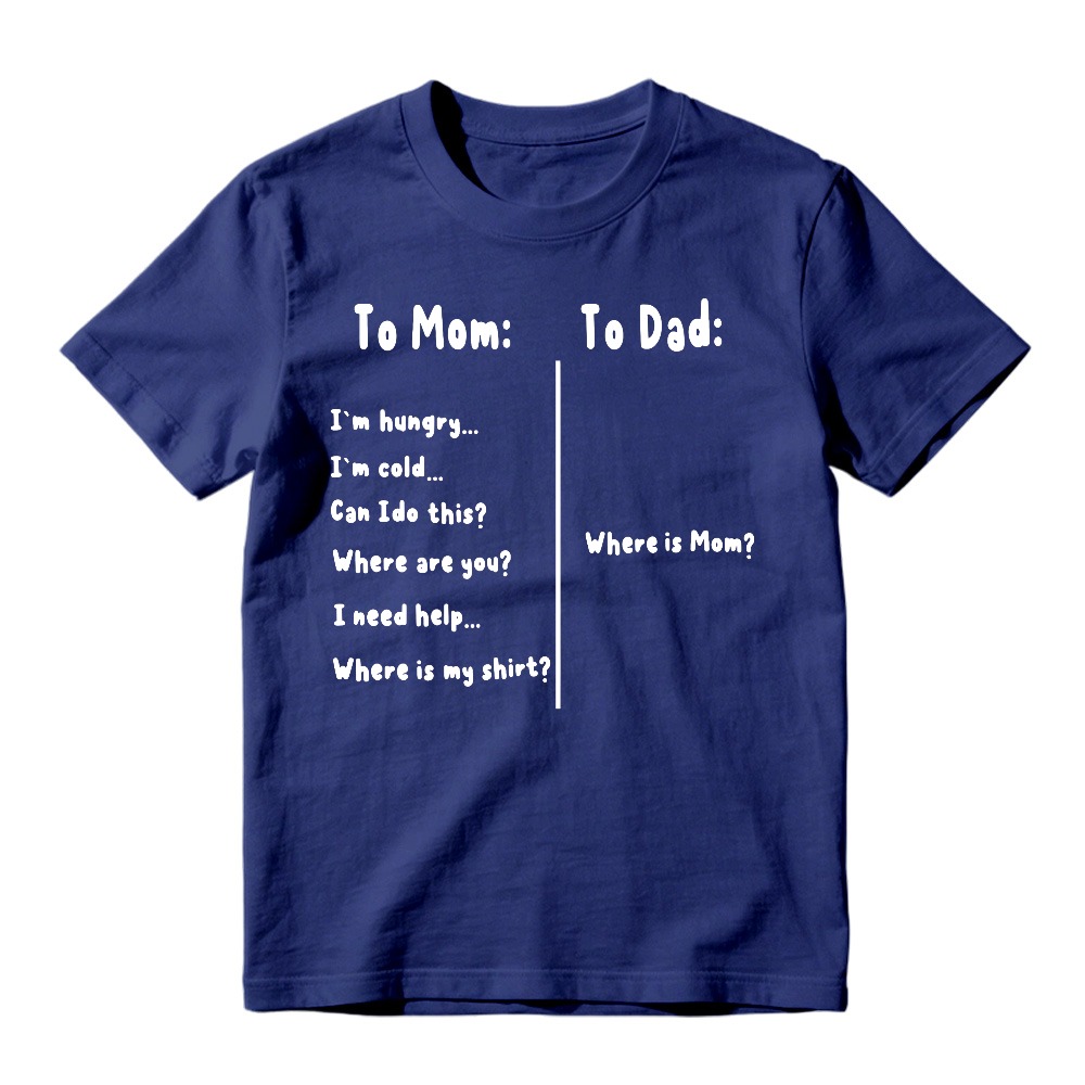 To Mom And Dad Text Design Unisex Classic T-shirt