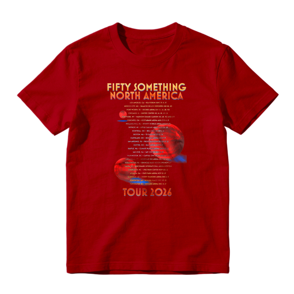 Fifty Something North America Tour 2026 Concert Dates Graphic T-shirt