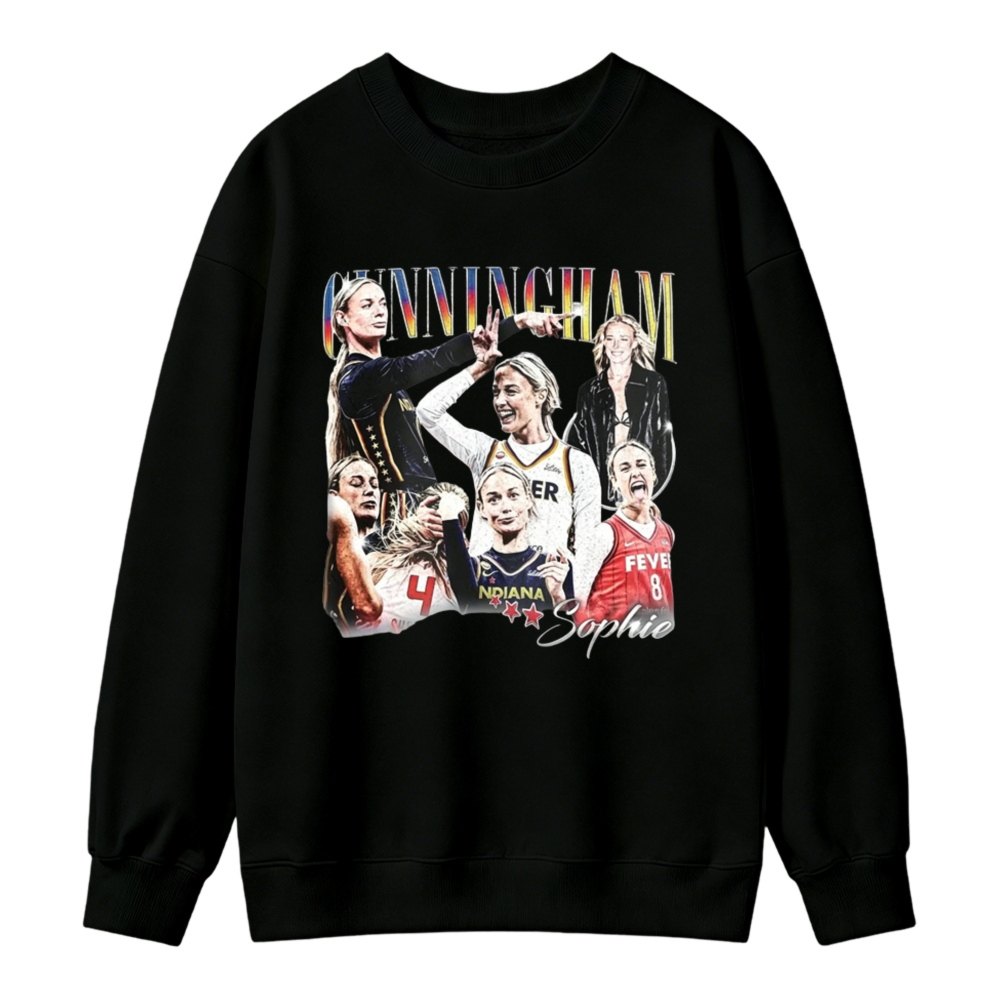 Cunningham Sophie Basketball Player Collage Art Sweatshirt