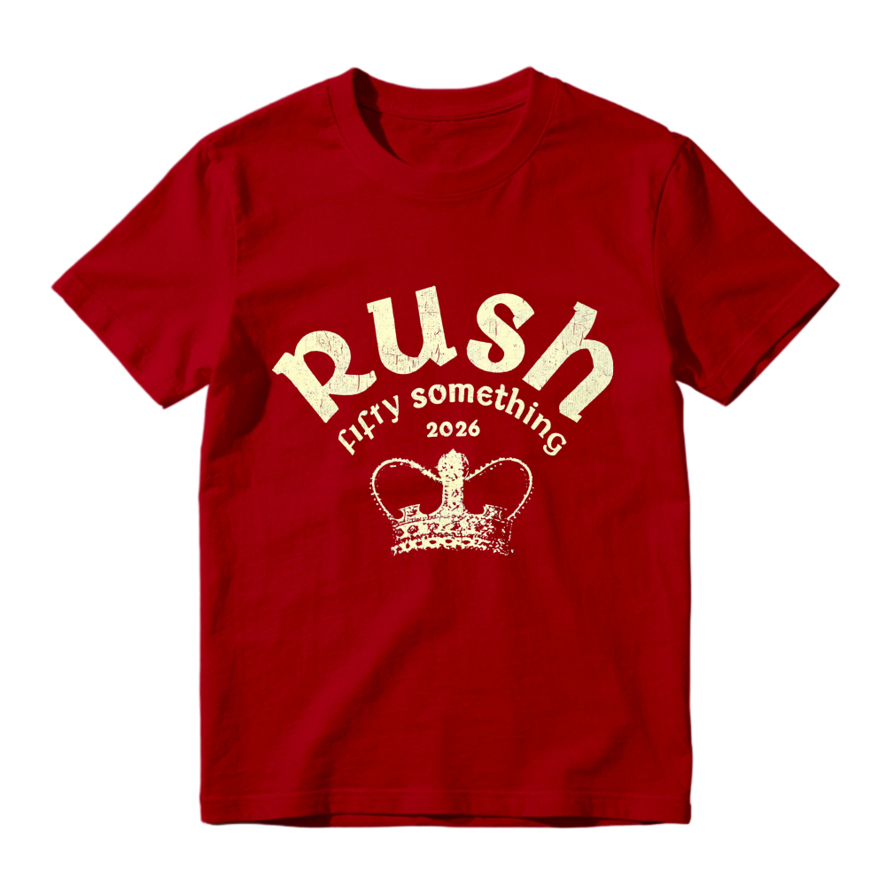 Rush Fifty Something 2026 Crown Graphic T-shirt
