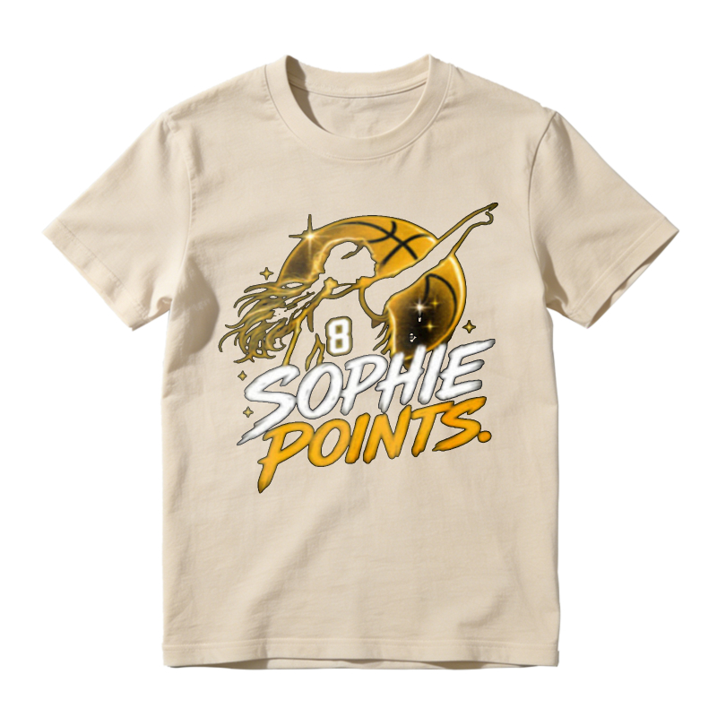 Sophie Points Basketball Player Silhouette Graphic Unisex Classic T-shirt