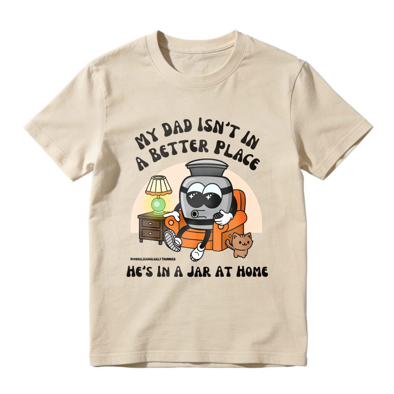 Robot Dad In Jar At Home T-shirt