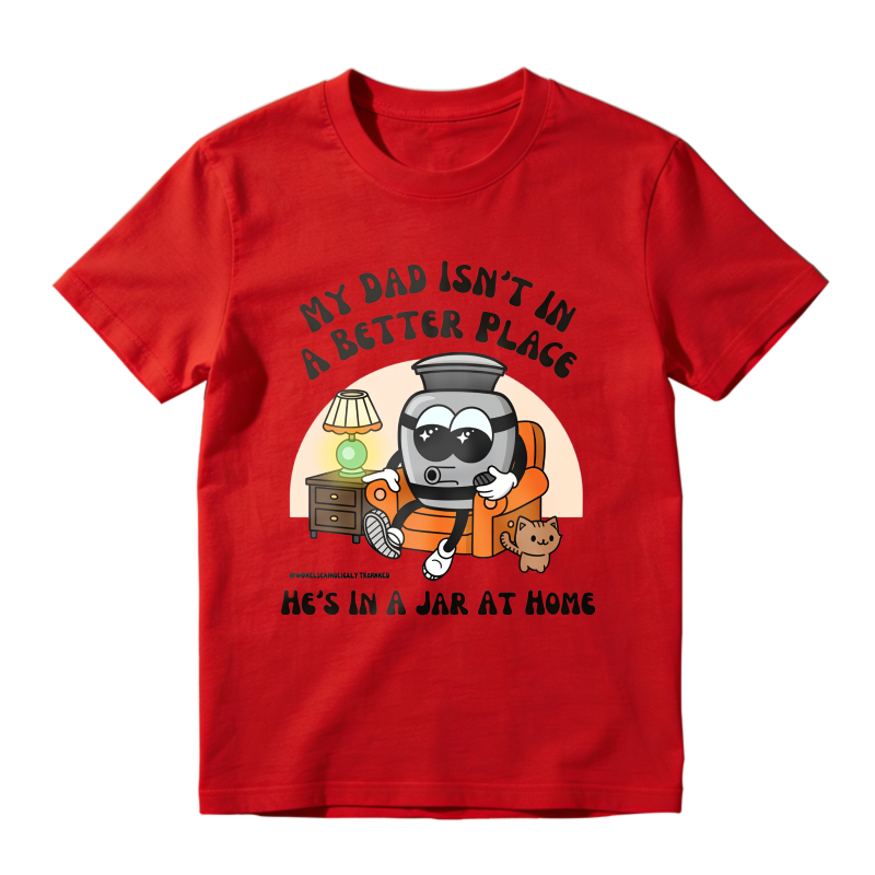 Robot Dad In Jar At Home T-shirt