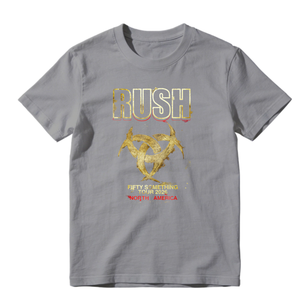 Rush Fifty Something Tour 2015 North America Band Logo Graphic T-shirt