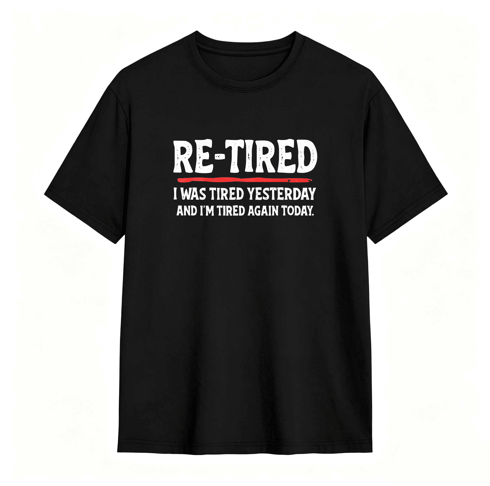 Dorawear™ Sarcastic Quote T-Shirt for Teens – 100% Cotton Re-Tired Lazy Retired Design Womenswear Womenswear Smooth Smooth Smooth Seamless Unisex Seamless Unisex