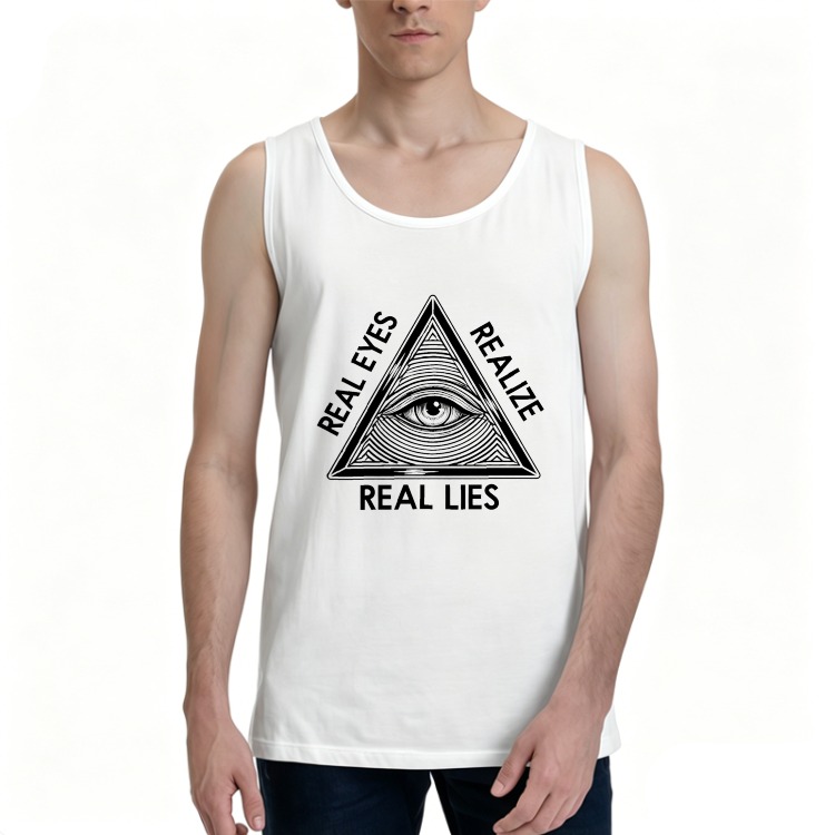 Dorawear™ Real Eyes Realize Real Lies 100% Cotton Premium Tank Top
