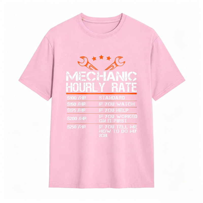 Dorawear™ Mechanic Hourly Rate Chart With Wrenches And Stars Unisex Classic T-shirt