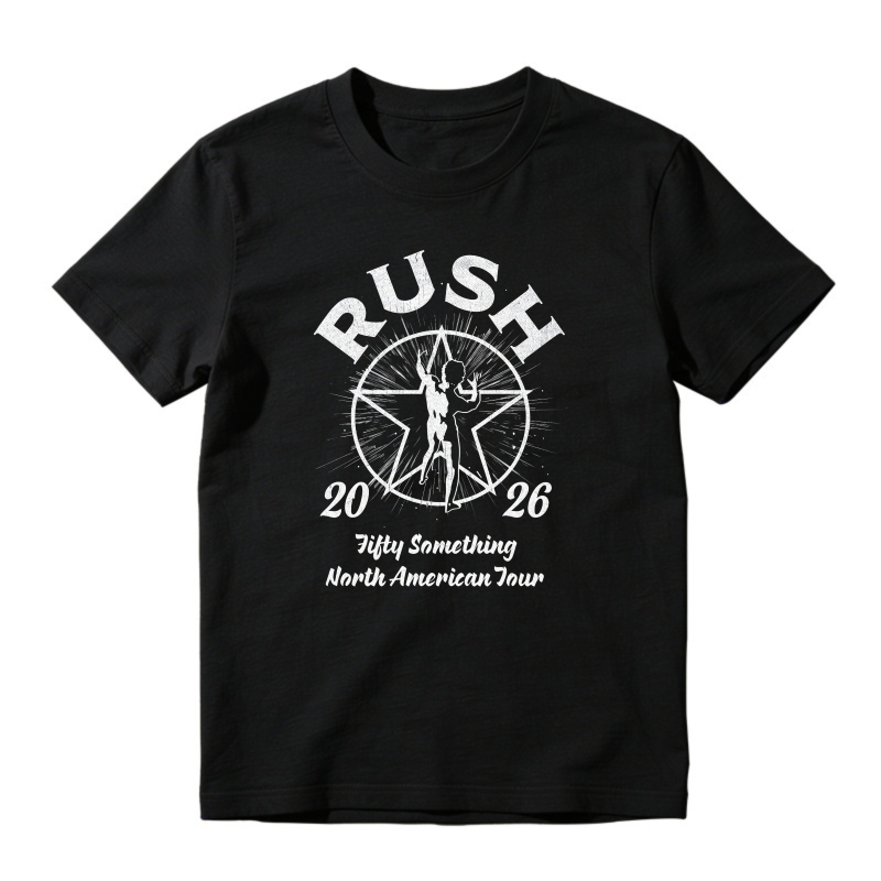 Rush 2026 Fifty Something North American Tour Star Man Graphic T-shirt