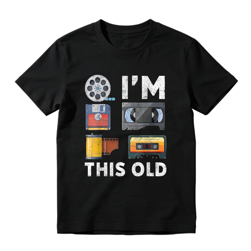 Retro Media Icons I M This Old T-shirt