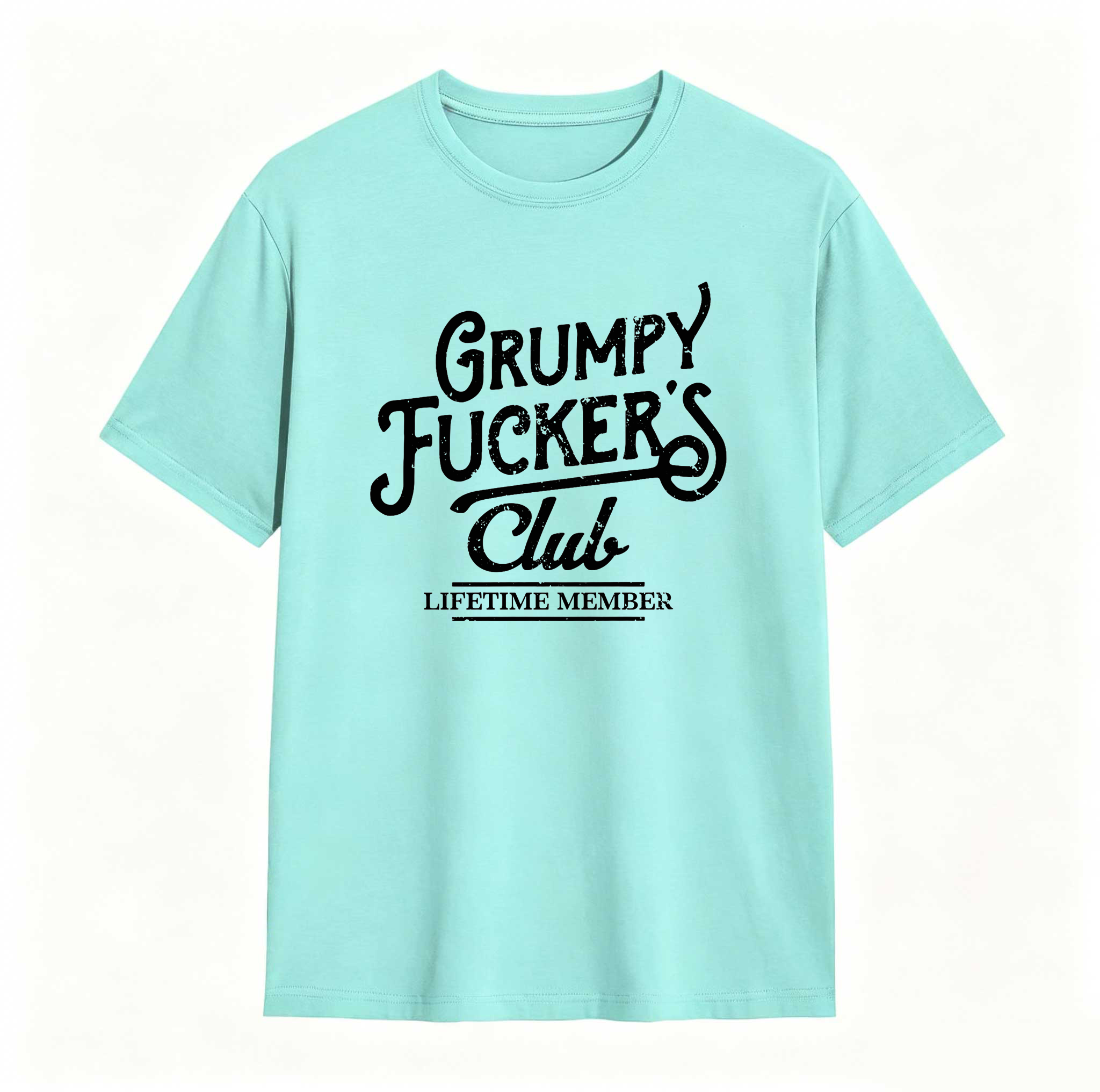 Dorawear™  Mens Funny T Shirts Grumpy F*ckers Club Sarcastic Graphic Novelty Tee For Men Mens Funny T Shirts Cool Vintage Fashion T-Shirt