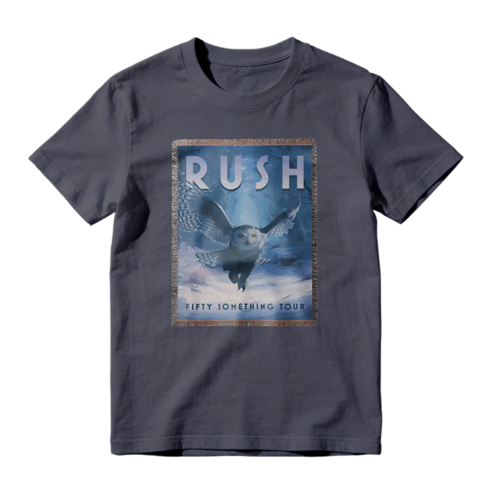 Rush Fifty Something Tour Owl Graphic T-shirt