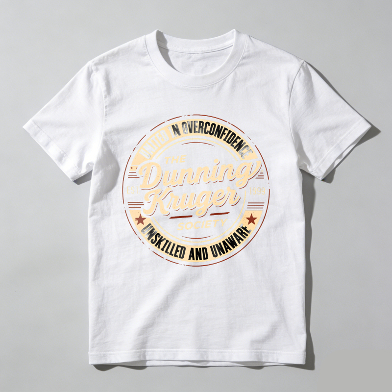Dorawear™ United In Overconfidence The Dunning Kruger Society Unskilled And Unaware T Shirt