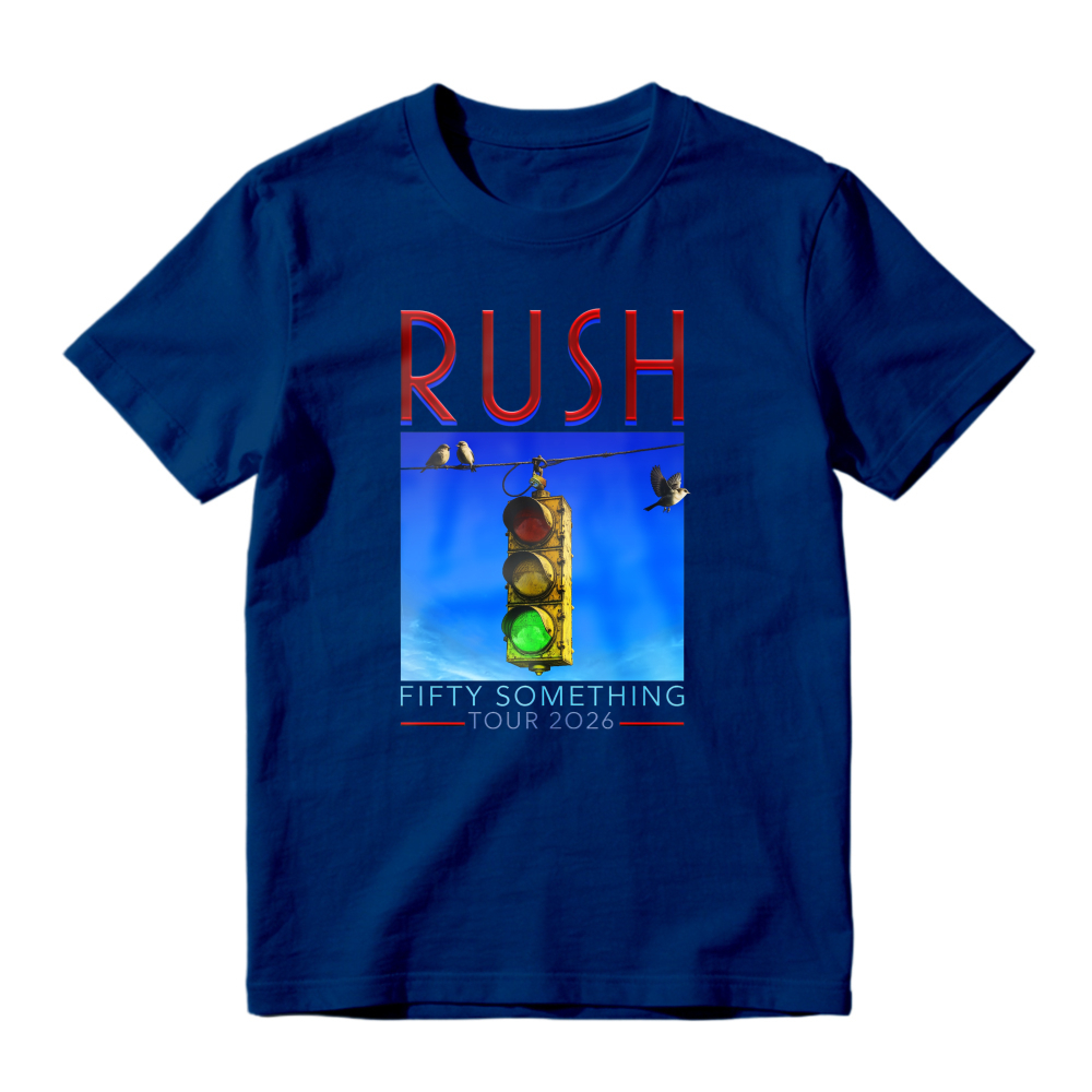 Rush Fifty Something Tour 2026 Traffic Light Graphic T-shirt