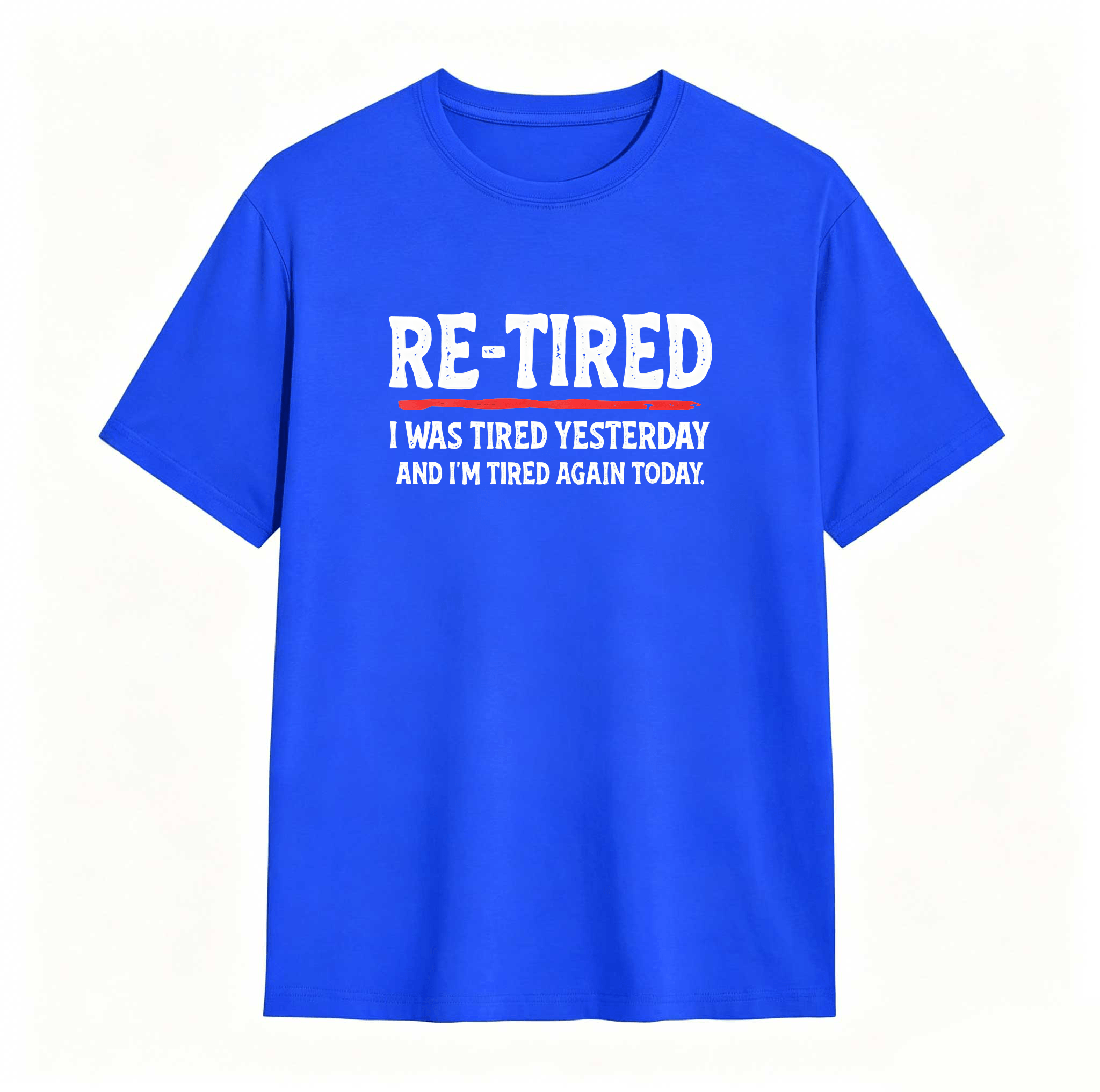Dorawear™ Sarcastic Quote T-Shirt for Teens – 100% Cotton Re-Tired Lazy Retired Design Womenswear Womenswear Smooth Smooth Smooth Seamless Unisex Seamless Unisex