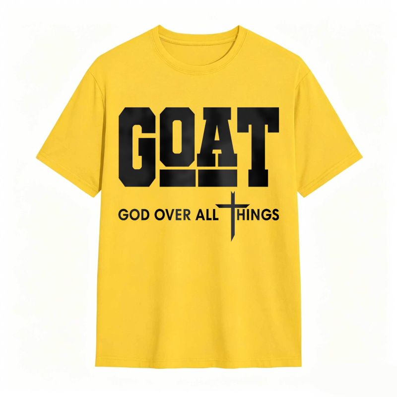 GOAT (“God Over All Things”) graphic T-shirt