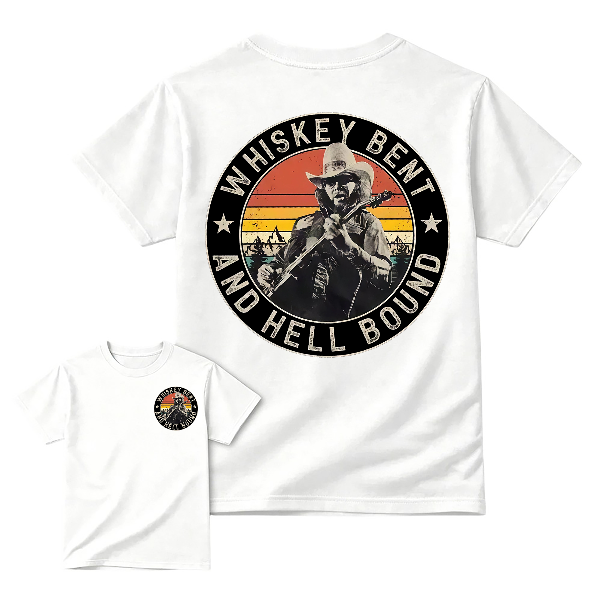 Vintage Country Music T-Shirt, Retro Outlaw Cowboy Graphic Tee, Western Unisex Shirt