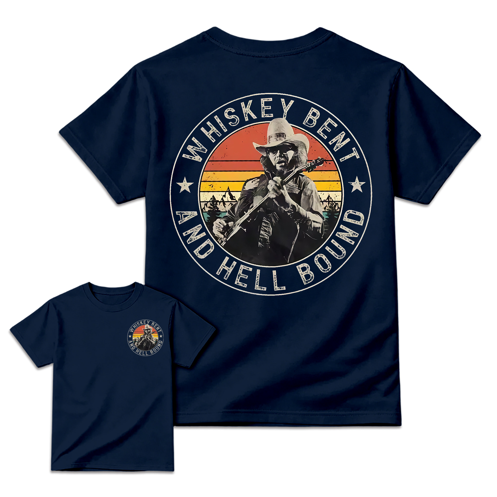 Vintage Country Music T-Shirt, Retro Outlaw Cowboy Graphic Tee, Western Unisex Shirt