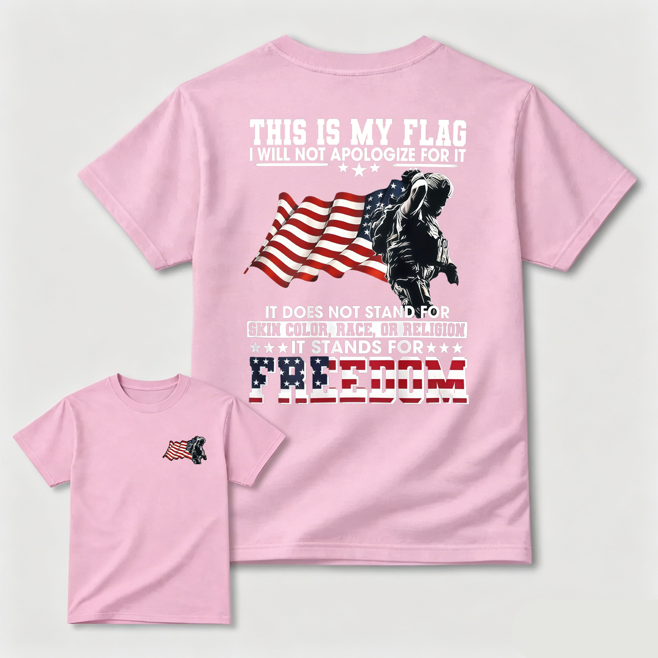 American Freedom Patriotic Graphic Tee – Proud USA Flag Statement Shirt