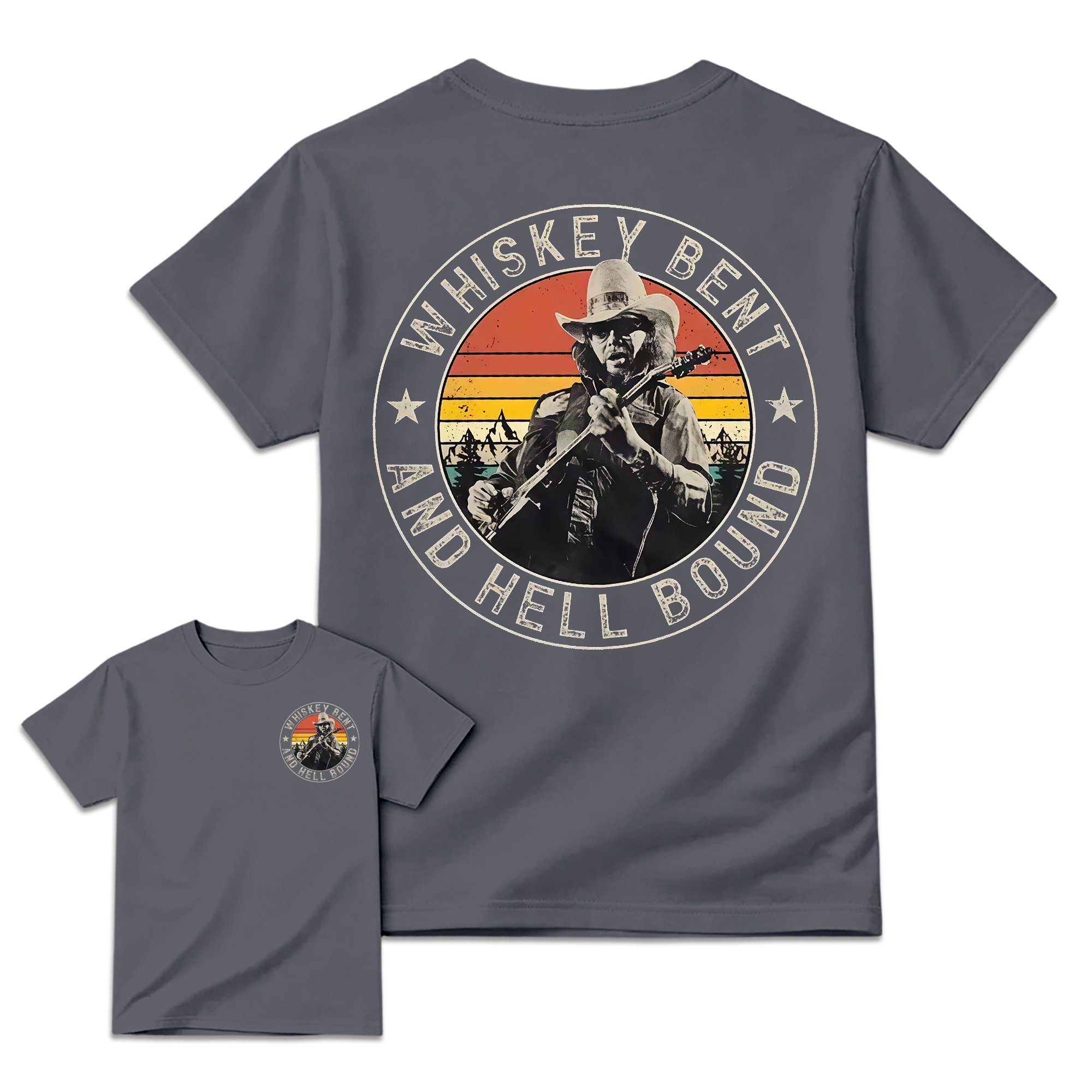 Vintage Country Music T-Shirt, Retro Outlaw Cowboy Graphic Tee, Western Unisex Shirt