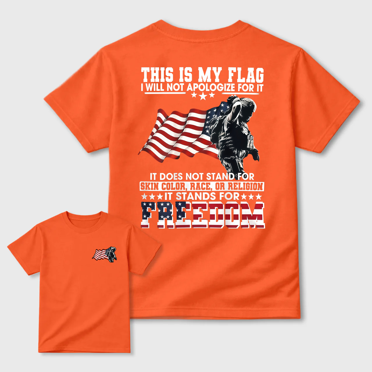 American Freedom Patriotic Graphic Tee – Proud USA Flag Statement Shirt