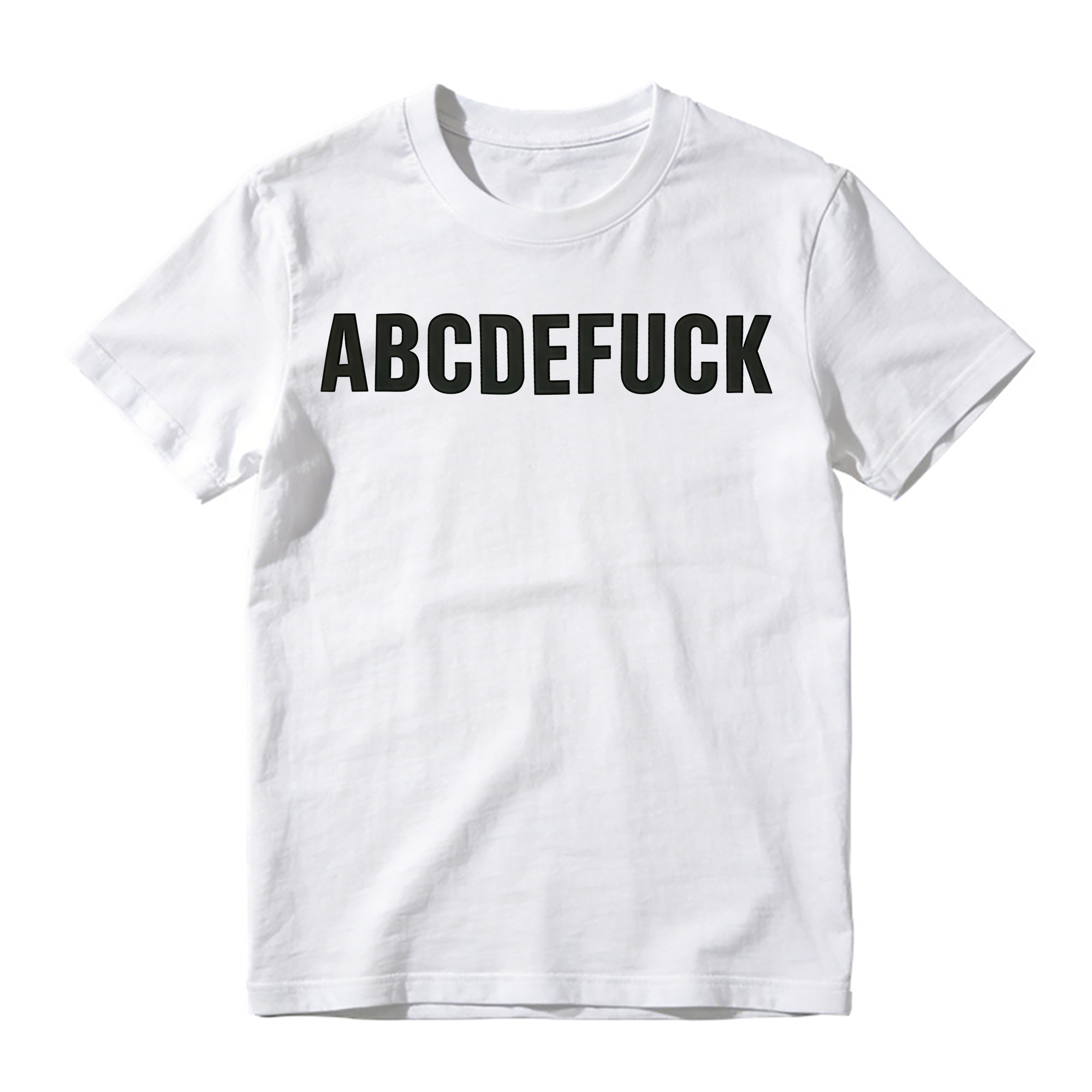 "ABCDEF*CK" Alphabet Pun Funny T-shirt