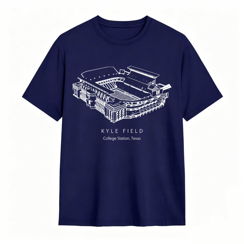 Kyle Field College Station Texas Stadium Graphic T-shirt