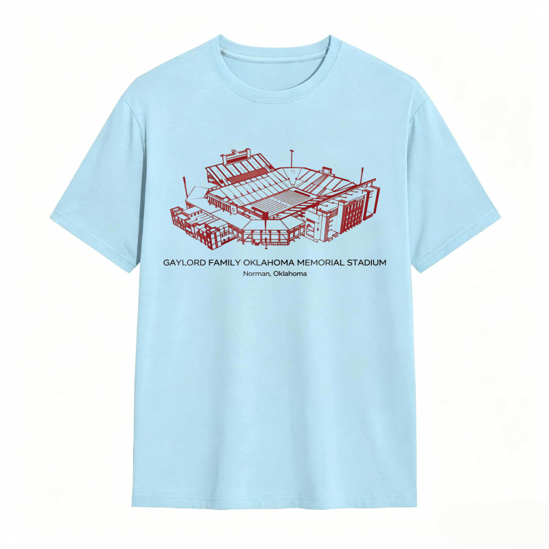 Gaylord Family Oklahoma Memorial Stadium Norman Oklahoma T-shirt