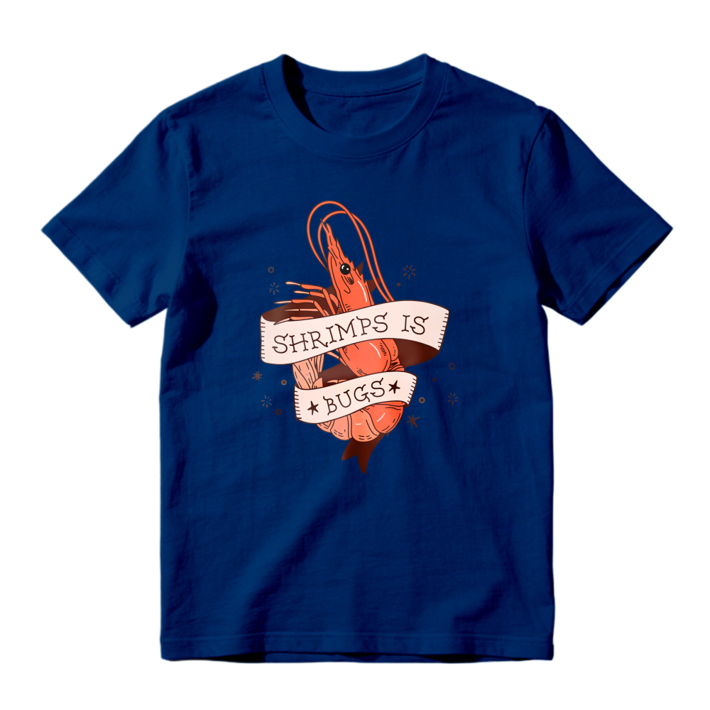 Shrimps Is Bugs Shrimp Heart Banner Graphic Unisex Classic T-shirt