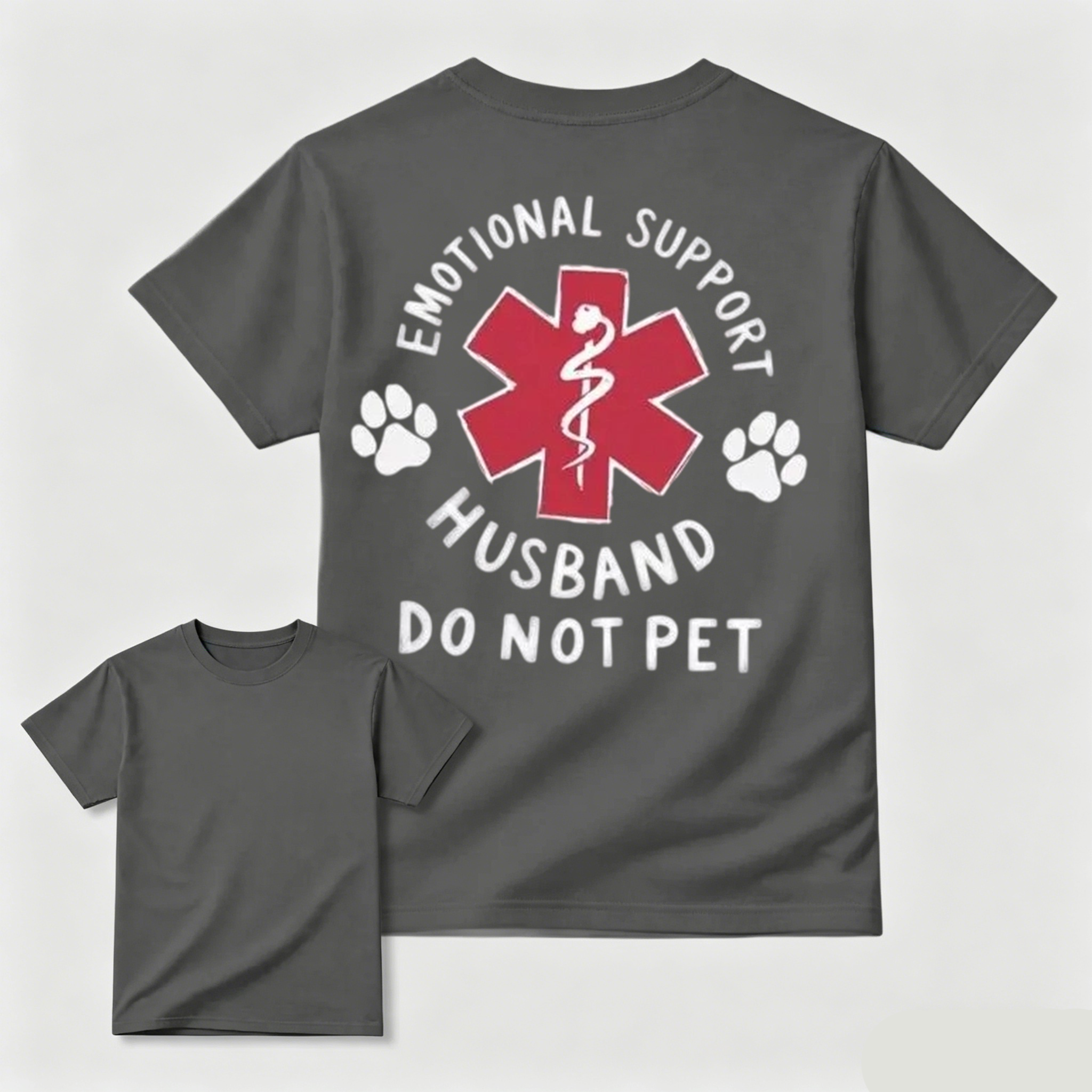 Emotional Support Husband Do Not Pet Funny Dog Lover T-Shirt
