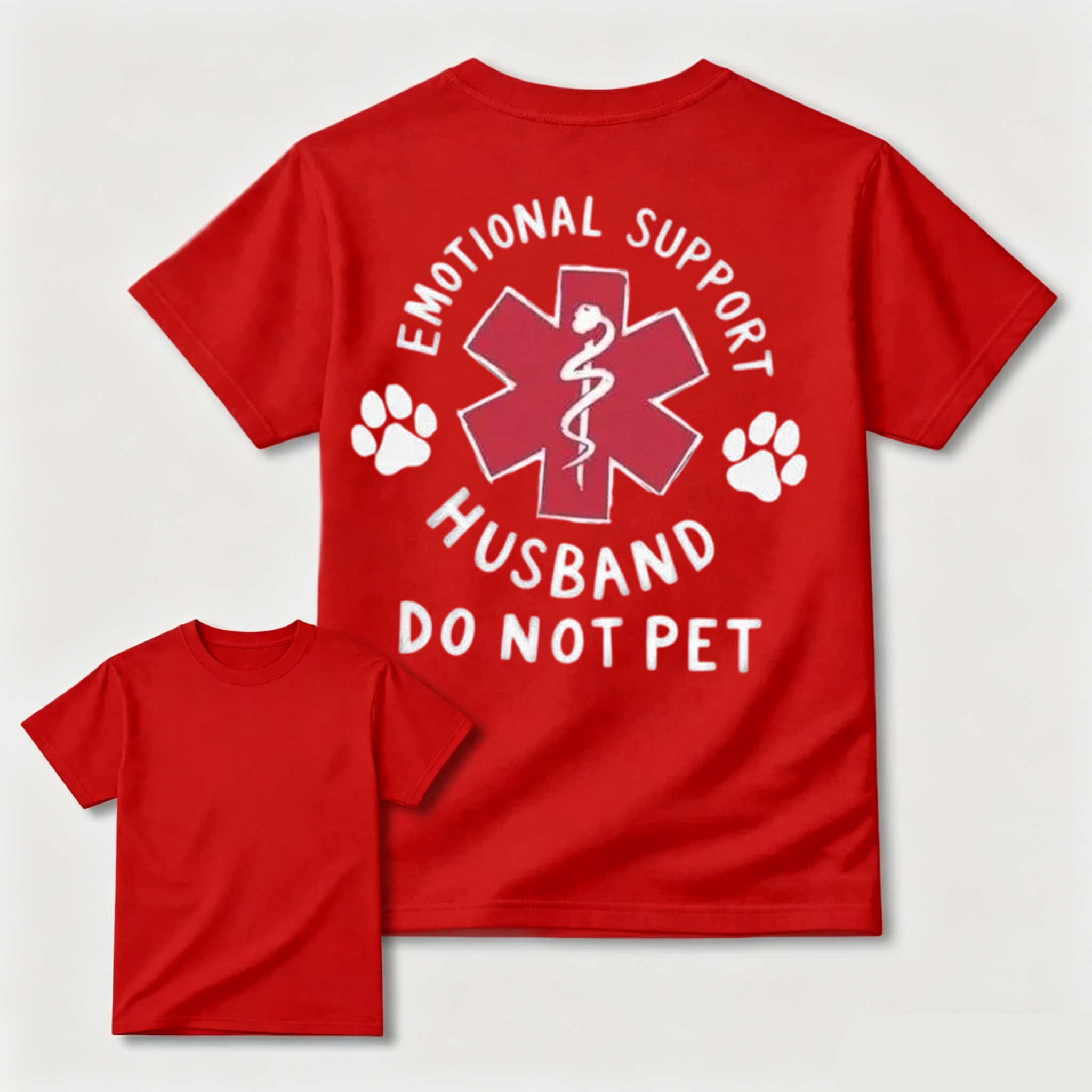 Emotional Support Husband Do Not Pet Funny Dog Lover T-Shirt