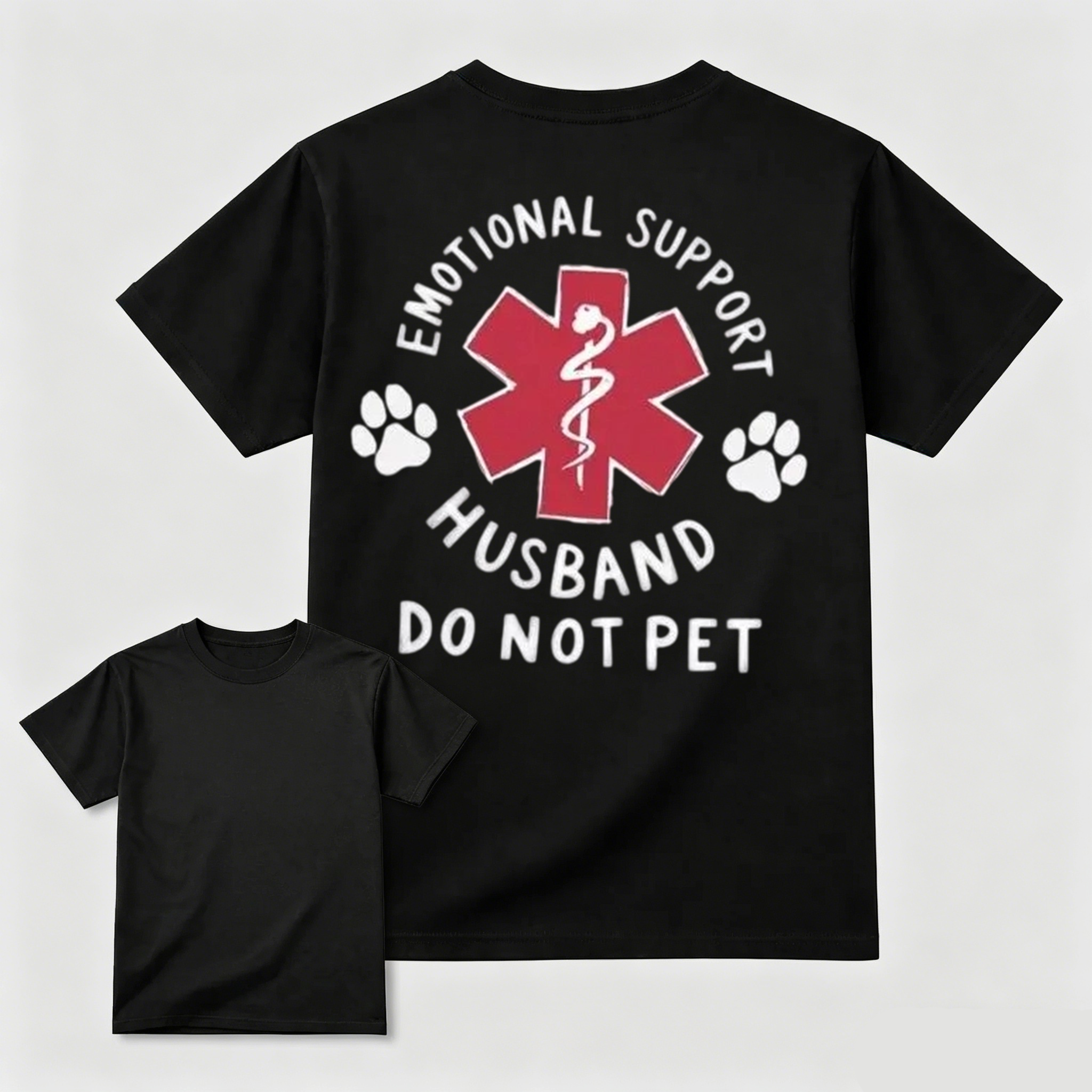 Emotional Support Husband Do Not Pet Funny Dog Lover T-Shirt