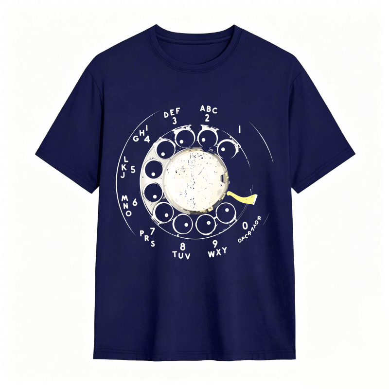 Rotary Dial Phone Design Unisex Classic T-shirt