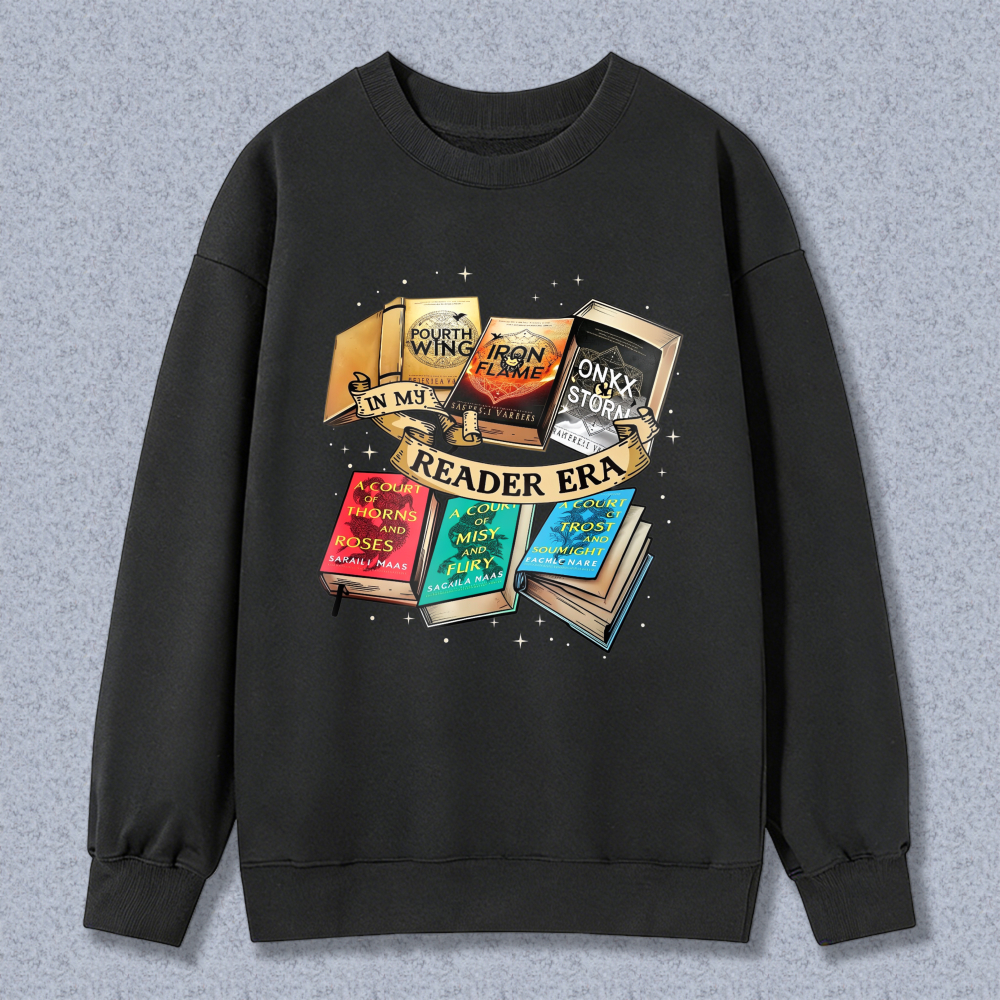 Reader Era Book Stack Graphic Sweatshirt