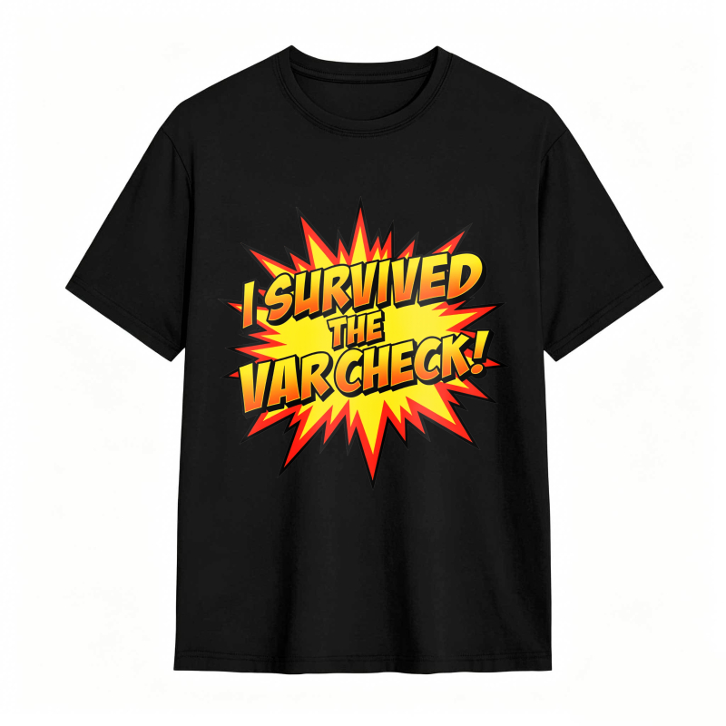 I Survived The Var Check Explosion Graphic Unisex Classic T-shirt