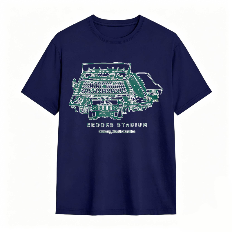 Brooks Stadium Conway South Carolina Stadium Graphic T-shirt