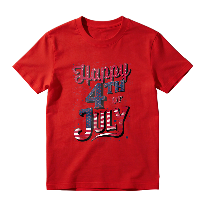Happy 4th Of July Patriotic Design Unisex Classic T-shirt