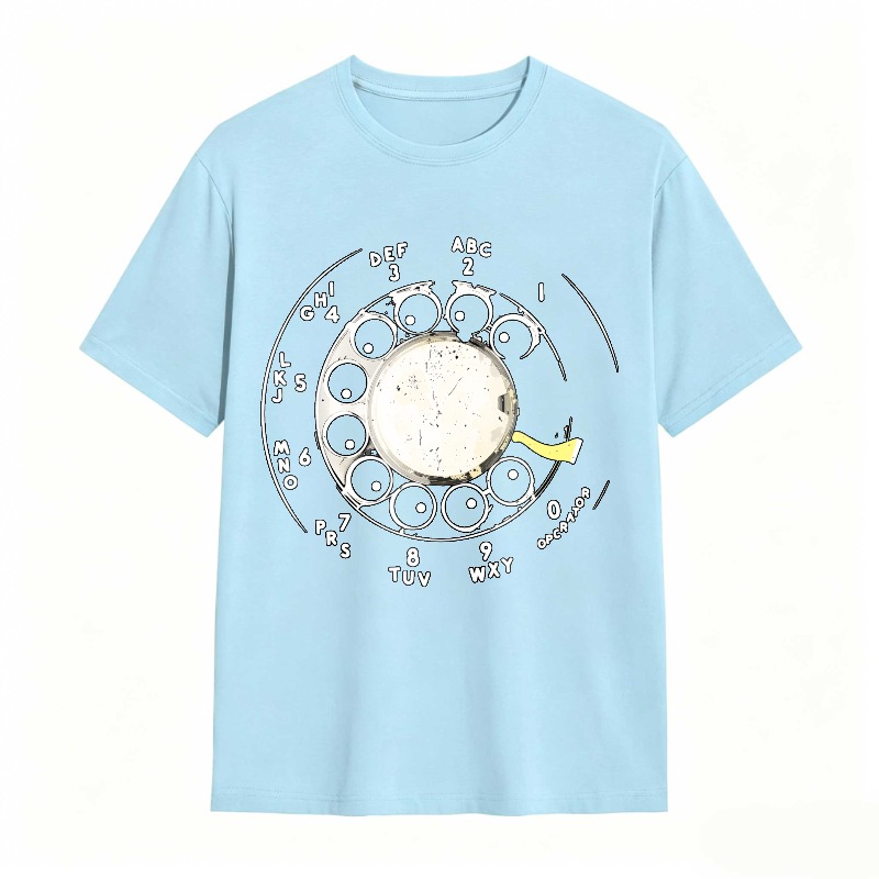 Rotary Dial Phone Design Unisex Classic T-shirt